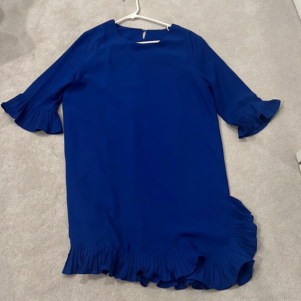Blue dress with ruffles